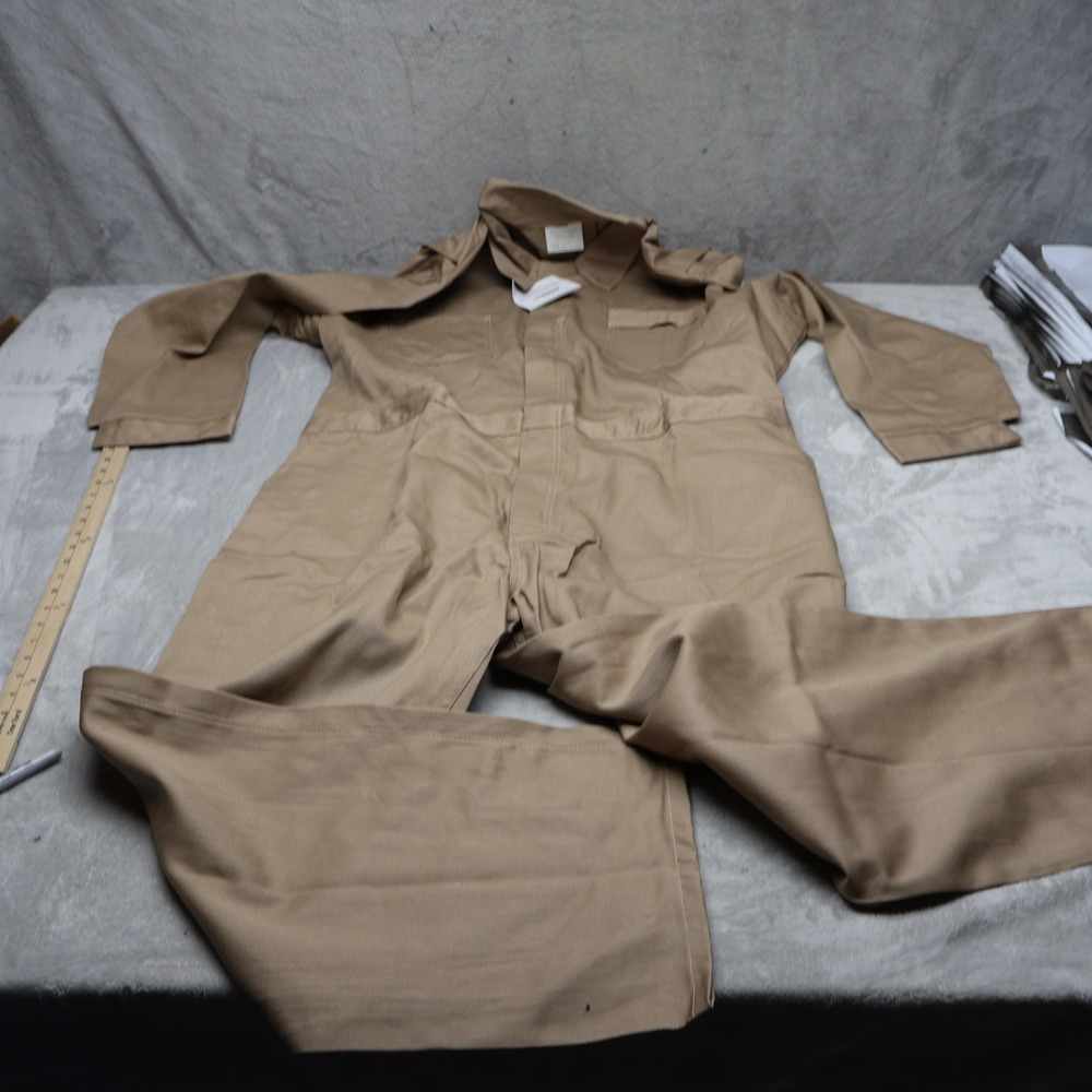 Lakeland Coveralls Mens XXL Beige Flame Resistant Safety Industrial Work NEW